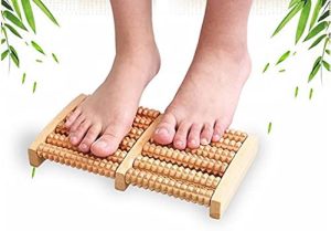 Foot Massage Wooden Roller Massager Reflexology foot therapy