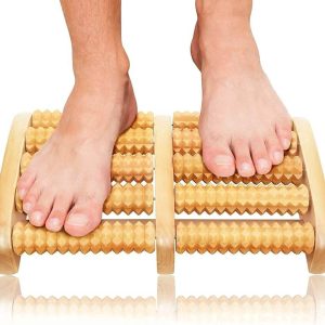 Foot Massage Wooden Roller Massager Reflexology foot therapy