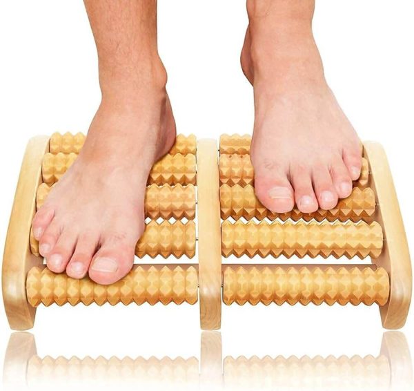 Foot Massage Wooden Roller Massager Reflexology foot therapy
