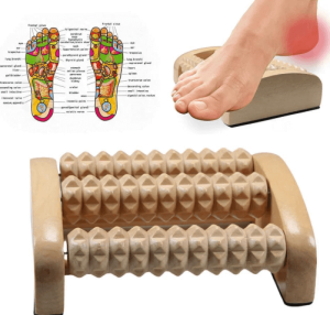 Foot Massage Wooden Roller Massager Reflexology foot therapy