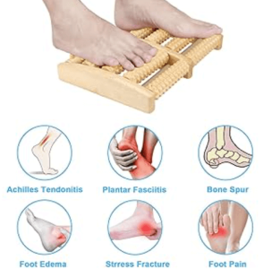 Foot Massage Wooden Roller Massager Reflexology foot therapy