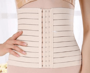 Body Shaper Stretch Slim Belt For Women - Beige