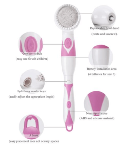 4 in 1 Electric Massage Bath Body Brush