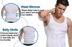 Men's Slim 'N Lift Body Shaper - High-Quality, Comfortable Compression, Seamless Design, Available in Black & White