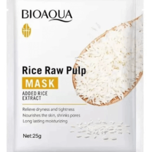 pack of 3 BIOAQUA Rice Raw Pulp Moisturizing Face Mask Sheet