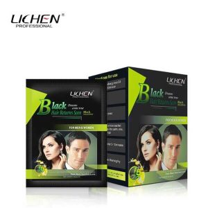 LICHEN Hair Color Shampoo SASHA BLACK AND BROWN 20mlx10