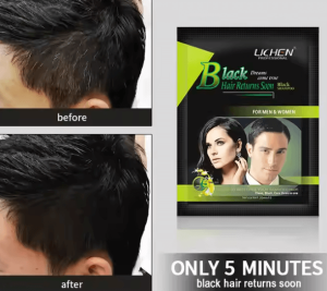 LICHEN Hair Color Shampoo SASHA BLACK AND BROWN 20mlx10