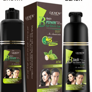 t LICHEN Hair Color PUMP BLACK AND BROWN L.BROWN 200ML