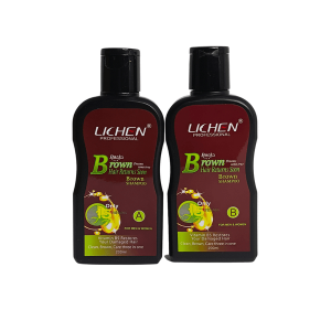 LICHEN Hair Color Shampoo Bottle Small Black