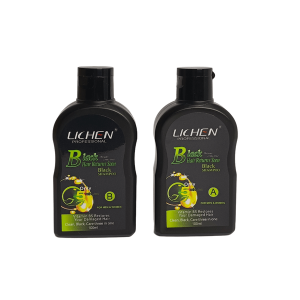 LICHEN Hair Color Shampoo Bottle Small Black