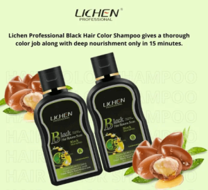 LICHEN Hair Color Shampoo Bottle Small Black