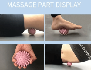   2 PCs Exercise Balls Spike Massage Ball Set