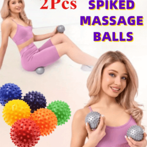   2 PCs Exercise Balls Spike Massage Ball Set