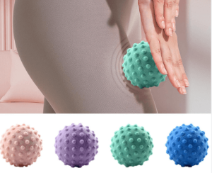  2 PCs Exercise Balls Spike Massage Ball Set