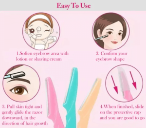 Eyebrow Razor 3 in 1