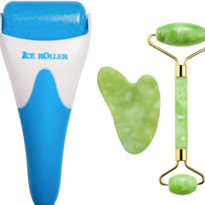 Glow Up Kit 4-in-1 Jade Roller, Gua Sha, Derma Roller & Ice Roller