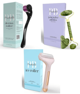 Glow Up Kit 4-in-1 Jade Roller, Gua Sha, Derma Roller & Ice Roller