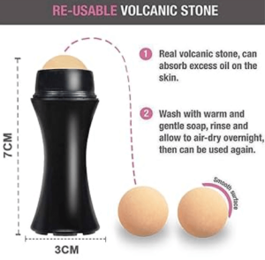 Natural Volcanic Face Roller Absorbing 2 in 1 Oil Control