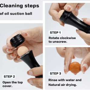 Natural Volcanic Face Roller Absorbing 2 in 1 Oil Control