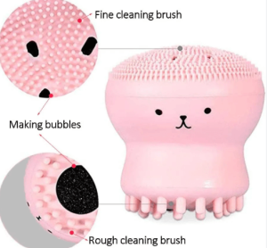 New Silicone Facial Cleansing Brush Octopus Face or Makeup Cleaner Tool