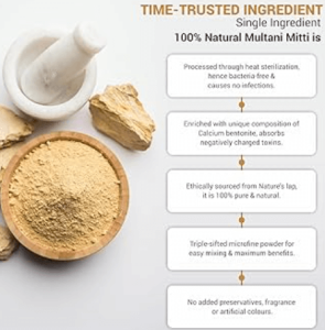Organic Multani Mitti Powder For Skin 100g