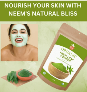 Organic Neem Leaf Powder For Skin 100g Delhi Gate Organics