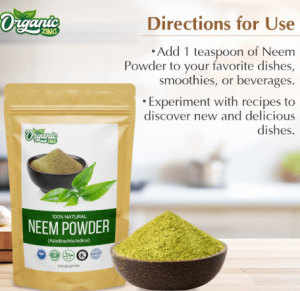 Organic Neem Leaf Powder For Skin 100g Delhi Gate Organics