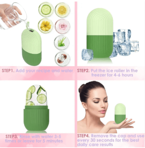 Silicone Ice Roller Face Massager for Face