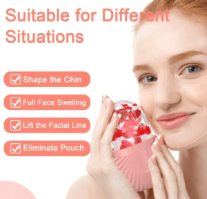 Silicone Ice Roller Face Massager for Face