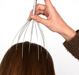  Claws Metal Head Massager with 360° Rollers