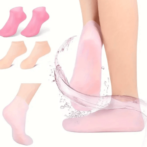 2 Pack Silicone Elastic Moisturizing Foot Socks