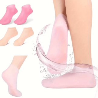 2 Pack Silicone Elastic Moisturizing Foot Socks
