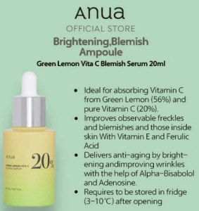 Anua Green Lemon Vitamin C Blemish Serum