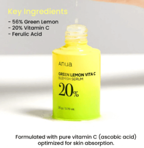 Anua Green Lemon Vitamin C Blemish Serum