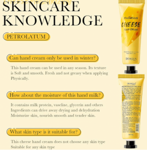 BIOAOUA Cheese Moisturizing Hand Cream 30gm