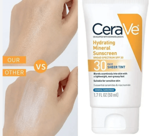  Hydrating Sunscreen SPF 30 Face Sheer Tint