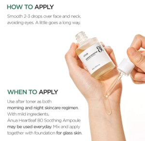 Anua Heartleaf 80% Soothing Ampoule