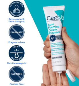 CeraVe Acne Foaming Cream Cleanser