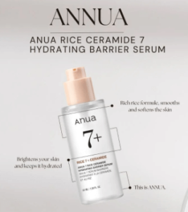ANUA 7 Rice Ceramide Hydrating Barrier Serum
