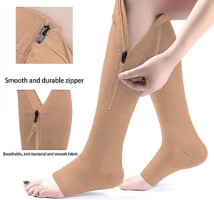Zip-Up Compression Socks