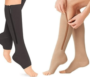 Zip-Up Compression Socks