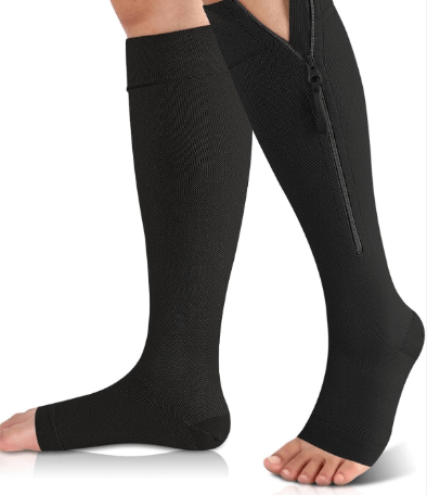 Zip-Up Compression Socks