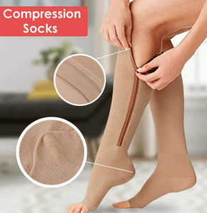 Zip-Up Compression Socks