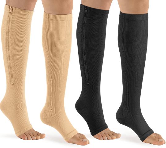 Zip-Up Compression Socks