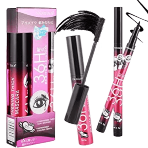 Liquid Eyeliner Pencil and Waterproof Mascara