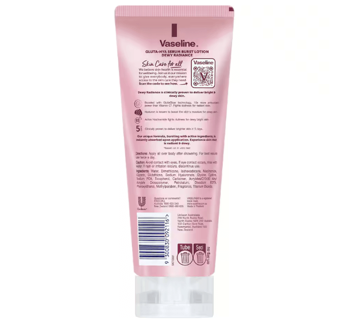 Vaseline Gluta-Hya Serum Burst Lotion Dewy Radiance