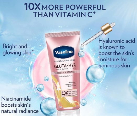 Vaseline Gluta-Hya Serum Burst Lotion Dewy Radiance