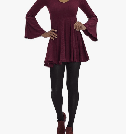 Women's Cotton Hosiery Stretchable Tights in Black