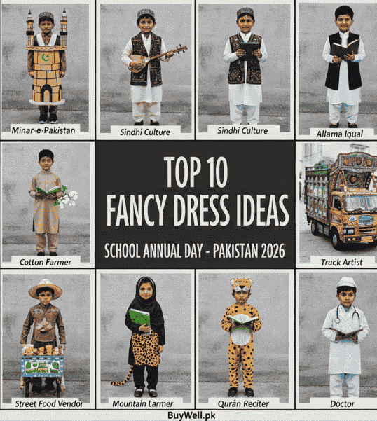 easy fancy dress ideas for kids school annual day 2026 pakistan