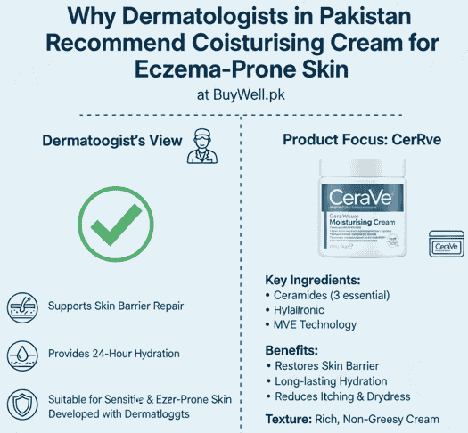 CeraVe Moisturising Cream for eczema prone and sensitive skin in Pakistan